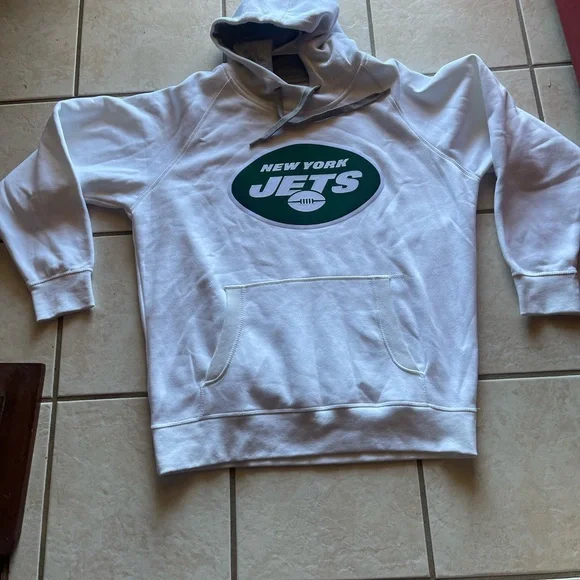 Antigua Gray and White Hoodie New York Jets! New without tags! - Picture 3 of 11